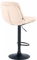 Barhocker Laurel Samt schwarz creme Barhocker Laurel Samt schwarz creme