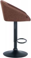 Barhocker Davie Stoff schwarz braun Barhocker Davie Stoff schwarz braun