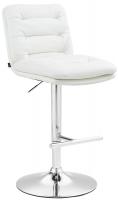 Barhocker Damar Kunstleder chrom weiß Barhocker Damar Kunstleder chrom weiß