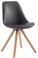 Besucherstuhl Laval Natura Square schwarz 