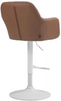 Barhocker Natoma Kunstleder weiß hellbraun Barhocker Natoma Kunstleder weiß hellbraun