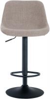 2er Set Barhocker Loft Stoff taupe 