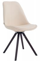 Besucherstuhl Calais rund walnuss (eiche) creme Besucherstuhl Calais rund walnuss (eiche) creme