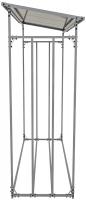 Kaminholzunterstand + Abdeckplane Ruston Aluminium XXL anthrazit 