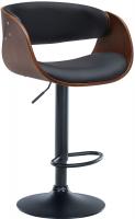 Barhocker Portmore Kunstleder schwarz walnuss/schwarz Barhocker Portmore Kunstleder schwarz walnuss/schwarz