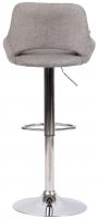 Barhocker Milet Stoff chrom grau Barhocker Milet Stoff chrom grau