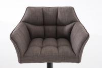 Barhocker Damaso B Stoff grau Barhocker Damaso B Stoff grau