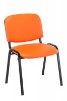 4er Set Besucherstuhl Ken Kunstleder orange 4er Set Besucherstuhl Ken Kunstleder orange