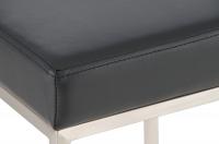 2er Set Barhocker Montreal 80 Kunstleder edelstahl schwarz 2er Set Barhocker Montreal 80 Kunstleder edelstahl schwarz