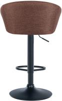 Barhocker Davie Stoff schwarz braun Barhocker Davie Stoff schwarz braun