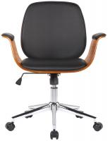 Bürostuhl Kemberg Kunstleder walnuss/schwarz Bürostuhl Kemberg Kunstleder walnuss/schwarz