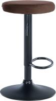 2er Set Barhocker Ponte Samt schwarz braun 
