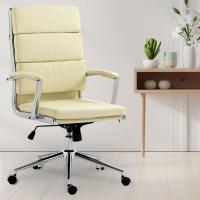 Bürostuhl Cleveland Kunstleder creme Bürostuhl Cleveland Kunstleder creme