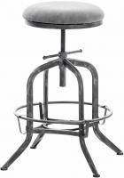 Barhocker Avadi Vintage Kunstleder antik-silber dunkelgrau Barhocker Avadi Vintage Kunstleder antik-silber dunkelgrau