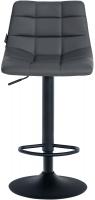 2er Set Barhocker Jerry Kunstleder schwarz grau 2er Set Barhocker Jerry Kunstleder schwarz grau