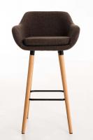 Barhocker Grant Stoff braun 