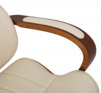 Bürostuhl Melilla Kunstleder walnuss/creme Bürostuhl Melilla Kunstleder walnuss/creme