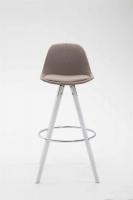 Barhocker Franklin Stoff Rund Weiß (eiche) taupe Barhocker Franklin Stoff Rund Weiß (eiche) taupe