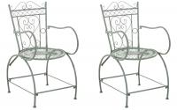 2er Set Stühle Sheela antik-grün