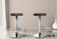 2er Set Barhocker Ponte Kunstleder chrom braun 2er Set Barhocker Ponte Kunstleder chrom braun