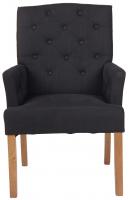 Stuhl Sugar Antik-hell Stoff schwarz 