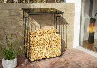 Kaminholzunterstand Ruston anthrazit Aluminium L Kaminholzunterstand Ruston anthrazit Aluminium L