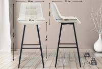 2er Set Barhocker Dartford Samt creme 2er Set Barhocker Dartford Samt creme