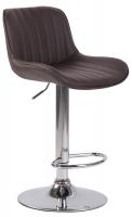 2er Set Barhocker Lentini Kunstleder chrom braun 2er Set Barhocker Lentini Kunstleder chrom braun