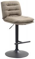 Barhocker Damar Stoff schwarz taupe 