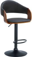 Barhocker Nilse Kunstleder schwarz walnuss/schwarz Barhocker Nilse Kunstleder schwarz walnuss/schwarz