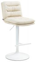 Barhocker Damar Kunstleder weiß creme 