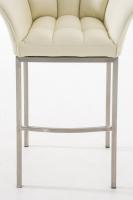 Barhocker Damaso E mit 4-Fuß Gestell creme 