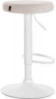 Barhocker Ponte Samt weiß creme Barhocker Ponte Samt weiß creme