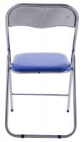 4er Set Klappstuhl Felix blau/silber 4er Set Klappstuhl Felix blau/silber