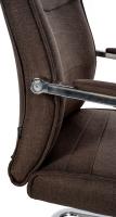 2er Set Besucherstuhl Hobart Stoff braun 