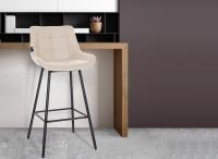 Barhocker Weston Kunstleder creme Barhocker Weston Kunstleder creme