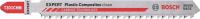 Stichsägeblatt Plastic Composites T301CHM Gesamt-L.117mm Zahnt.3,3mm 3 St./Karte