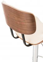 Barhocker Sarnia Kunstleder walnuss/creme 