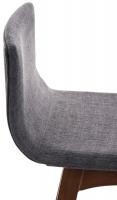 2er Set Barhocker Taunus Stoff Walnuss hellgrau 2er Set Barhocker Taunus Stoff Walnuss hellgrau