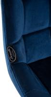 Barhocker Weston Schwenkbar Samt blau 