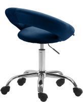 Arbeitshocker Olinda Samt blau Arbeitshocker Olinda Samt blau