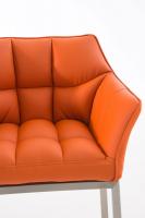 Barhocker Damaso E mit 4-Fuß Gestell orange Barhocker Damaso E mit 4-Fuß Gestell orange