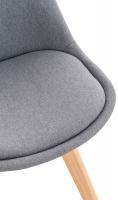 4er Set Stuhl Linares Stoff hellgrau 4er Set Stuhl Linares Stoff hellgrau