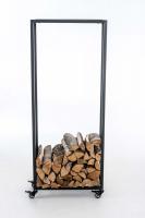 Kaminholzständer Hetta 25x60x150 cm schwarz Kaminholzständer Hetta 25x60x150 cm schwarz