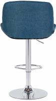 2er Set Barhocker Solon Chrom Stoff blau 2er Set Barhocker Solon Chrom Stoff blau