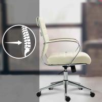 Bürostuhl Oakland Stoff creme 