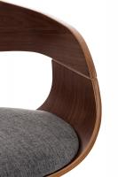 2er Set Barhocker Kingston Stoff walnuss/hellgrau 