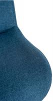 2er Set Barhocker Solon Chrom Stoff blau 2er Set Barhocker Solon Chrom Stoff blau