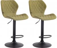 2er Set Barhocker Cork Stoff schwarz grün 2er Set Barhocker Cork Stoff schwarz grün