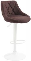 Barhocker Lazio Stoff weiß braun Barhocker Lazio Stoff weiß braun